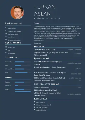 Endüstri Mühendisi CV Örnekleri cv indir